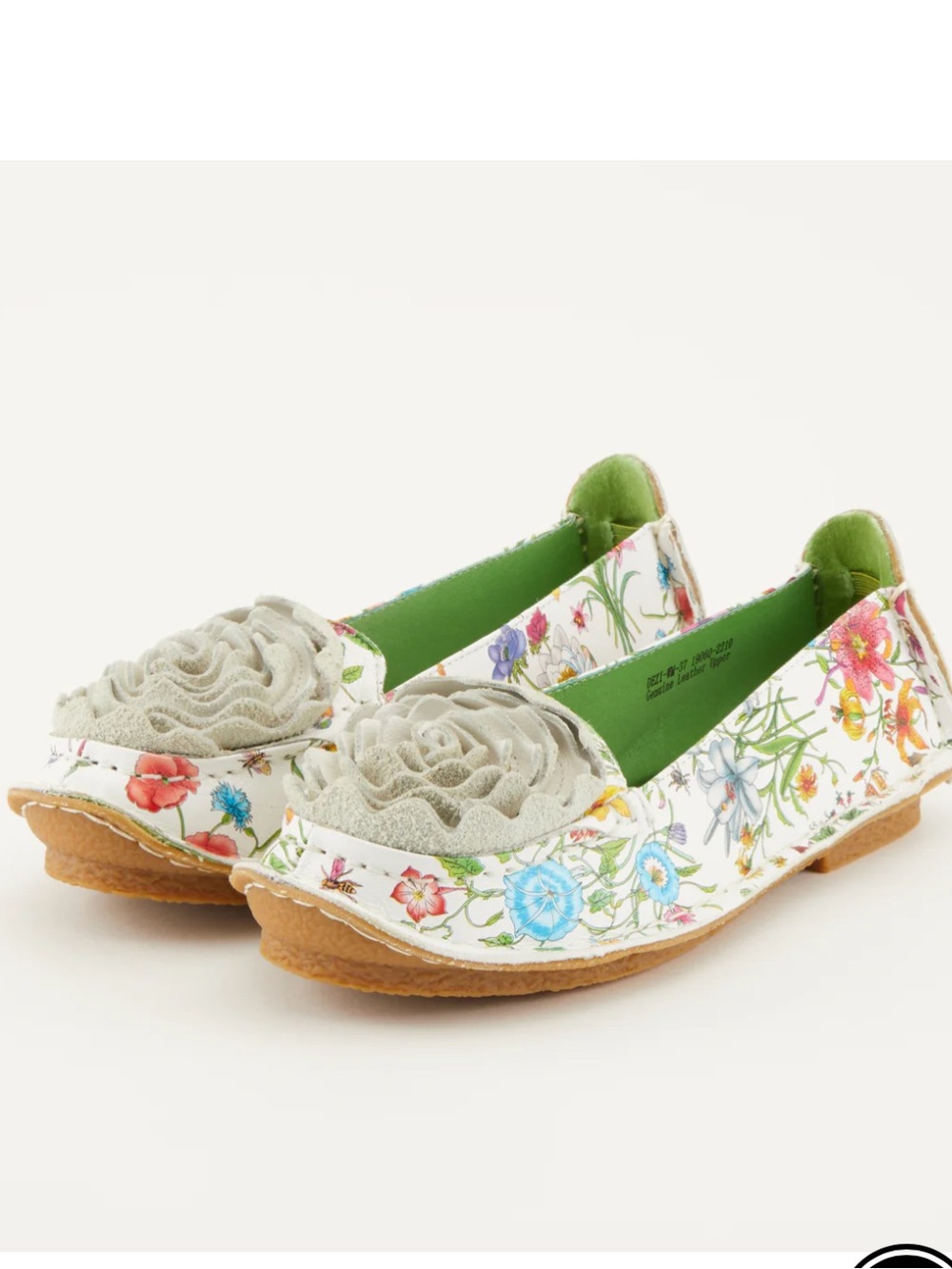 L'Artiste by Spring Step Leather Flats Dezi White Multi - Medium